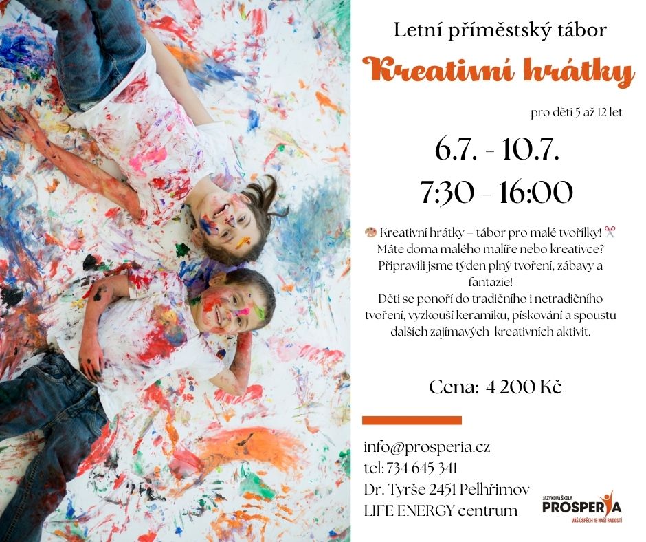 KREATIVNÍ HRÁTKY - letní příměstský tábor